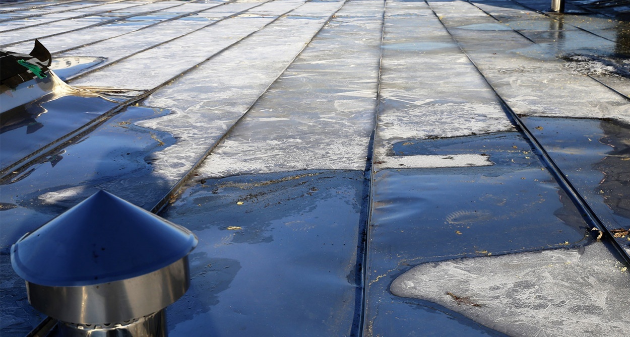 Roof Maintenance - Water ponding on your roof