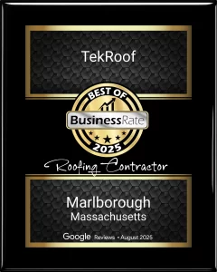 Best Roofing Contractor 2025 – BusinessRate
Proudly recognized in Marlborough, Massachusetts for outstanding customer satisfaction and five-star Google reviews.